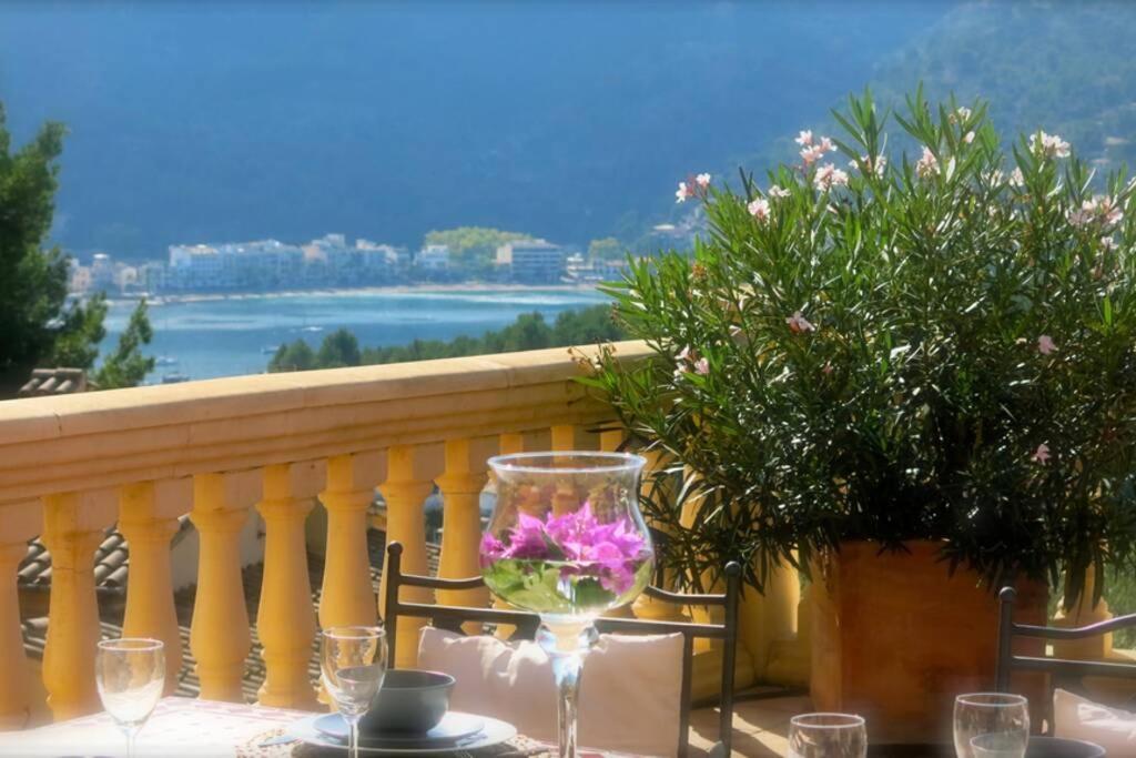 Apartamento En El Puerto De Soller Con Gran Terraza Privada Y Vistas Al Mar. Piscina Comunitaria. Localizado En Un Zona Tranquila Y Muy Soleada. Wifi Gratis Disponible. Parking. ภายนอก รูปภาพ
